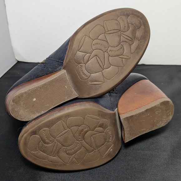 Kork-Ease Natalya Wedge Booties, Blue - Picture 3 of 8